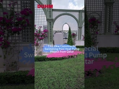 T3 130kw Projeto de bomba de calor para piscinas comerciais do Qatar