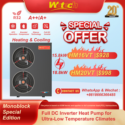 comprar 380V Inverter R32 Monoblock Edição Especial de bomba de calor para aquecimento e resfriamento -35°C Fabricação em linha