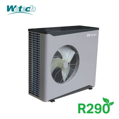 Wotech 220V 15kw Air To Water Pump Monoblock R290 A / A Euro Standard DHW Pump