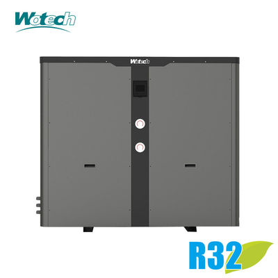 Wotech 35Kw R32 bomba de calor de fonte de ar com caixa de metal função piscina aquecimento/refrigeração de água