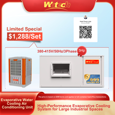 Oferta especial para aquecimento por evaporação de água de resfriamento de sistemas de ar-condicionado de chão e teto de conduta interior com plástico exterior