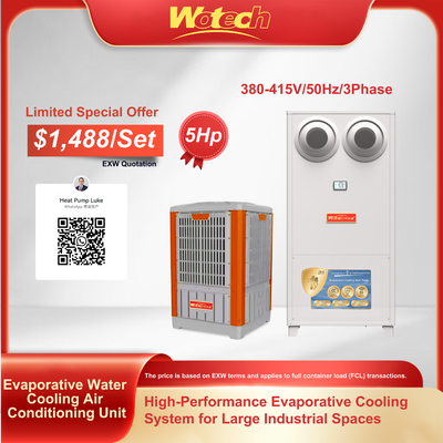 Oferta especial para aquecimento por evaporação de água de resfriamento de sistemas de ar-condicionado de piso de pé fluxo de jato interior com plástico exterior